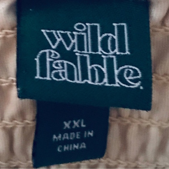 Wild Fable Tan Tiered Ruffle Skirt Dress Size XXL - Picture 3 of 4